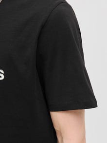 Jack & Jones Printed Crew neck T-shirt -Black - 12276496