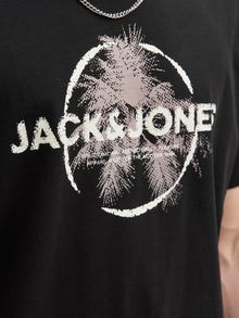 Jack & Jones Gedruckt Rundhalsausschnitt T-shirt -Black - 12276496
