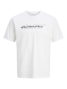 Jack & Jones Vrat posade Majicu -Bright White - 12276496