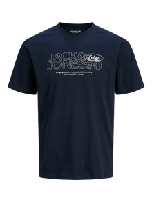 Jack & Jones Crew neck T-shirt -Navy Blazer - 12276496