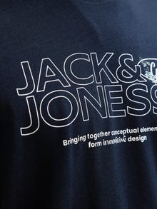 Jack & Jones Printed T-shirt -Navy Blazer - 12276496