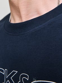 Jack & Jones Printed T-shirt -Navy Blazer - 12276496