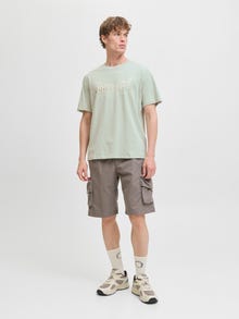 Jack & Jones Gedruckt T-shirt -Aqua Gray - 12276496