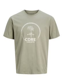 Jack & Jones Bedrukt Ronde hals T-shirts -Shadow - 12276496