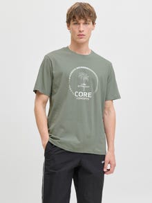 Jack & Jones Printed T-shirt -Shadow - 12276496