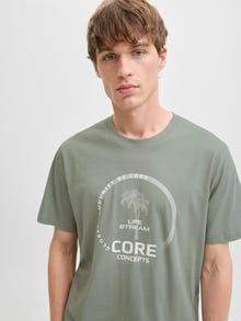 Jack & Jones Printed T-shirt -Shadow - 12276496
