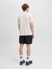 Jack & Jones Apdrukāts Apkalpes kakls T-krekls -Lilac Marble - 12276496