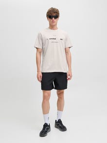 Jack & Jones Apdrukāts Apkalpes kakls T-krekls -Lilac Marble - 12276496