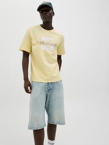 Jack & Jones Printed T-shirt -Double Cream - 12276497