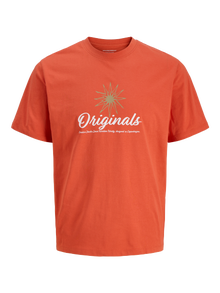 Jack & Jones Gedruckt T-shirt -Summer Fig - 12276497