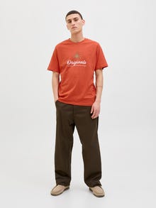 Jack & Jones Gedruckt T-shirt -Summer Fig - 12276497