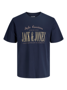 Jack & Jones Painettu T-paita -Navy Blazer - 12276500