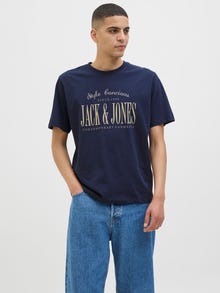 Jack & Jones T-shirt Koszulki z nadrukiem -Navy Blazer - 12276500