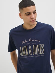 Jack & Jones T-shirt Koszulki z nadrukiem -Navy Blazer - 12276500