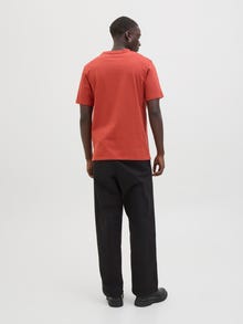 Jack & Jones T-shirt Imprimé Col ras du cou -Tandoori Spice - 12276500