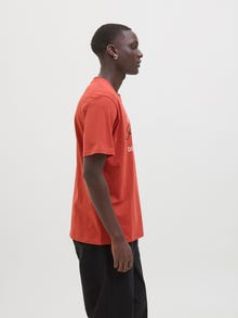 Jack & Jones T-shirt Imprimé Col ras du cou -Tandoori Spice - 12276500