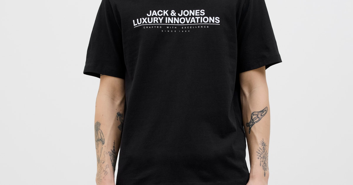 Con Stampa Fotografica T-shirt Black Jack & Jones - Foto 2