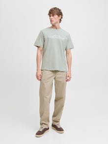 Jack & Jones Bedrukt T-shirts -Aqua Gray - 12276502
