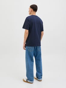 Jack & Jones Bedrukt Ronde hals T-shirts -Navy Blazer - 12276503
