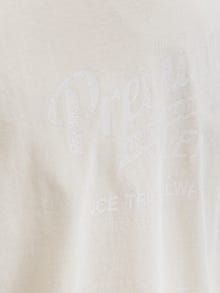 Jack & Jones T-shirt Imprimé Col ras du cou -Almond Milk - 12276503