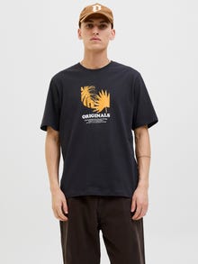 Jack & Jones Printet Crewneck T-shirt -Black - 12276504
