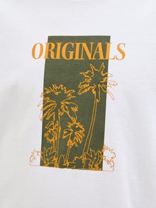 Jack & Jones Bedrukt Ronde hals T-shirts -Bright White - 12276504