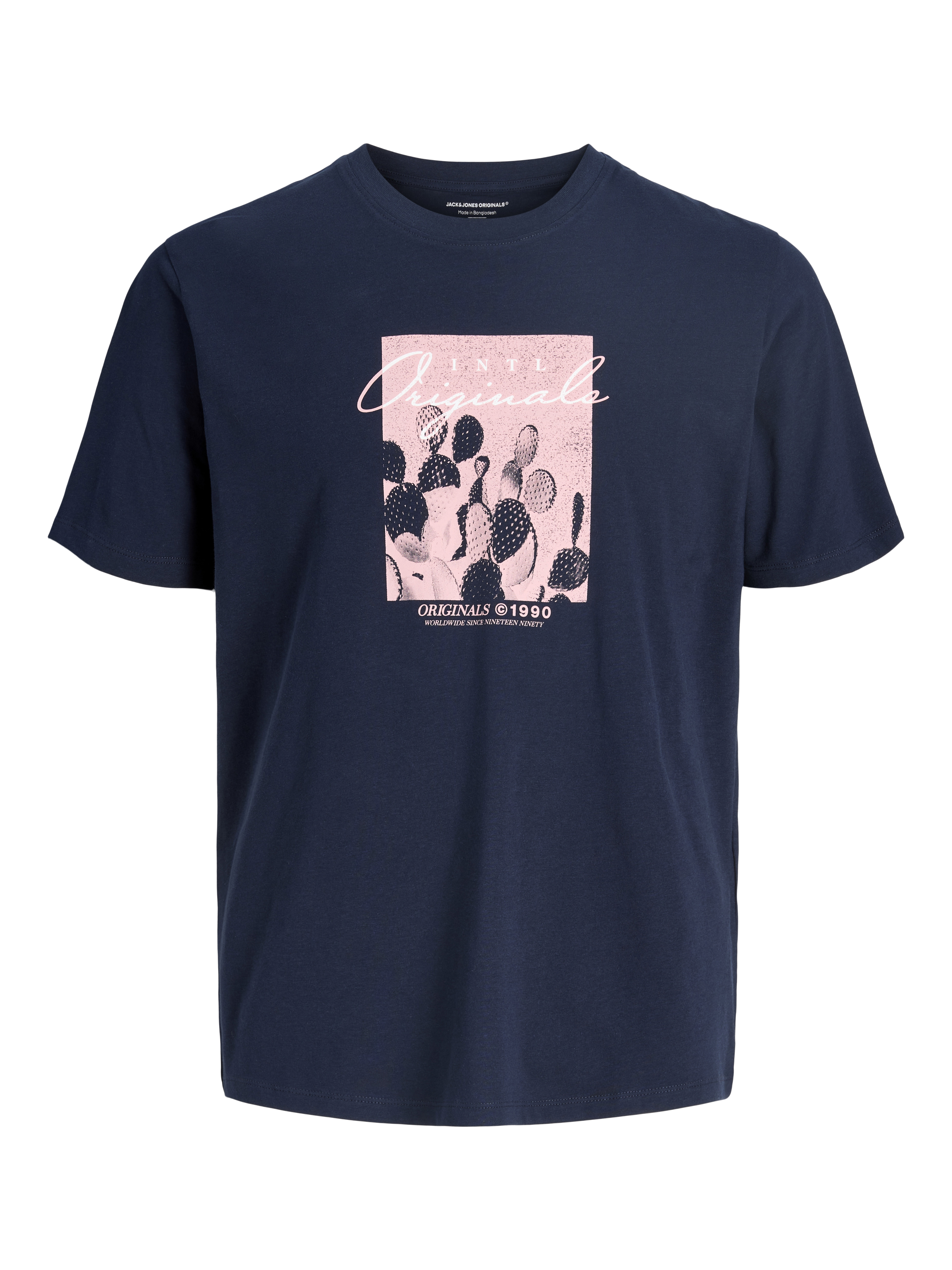 Tシャツ・カットソー MALO Men T Shirts UMA099F3Z03E3451 Dark Blue Printed T-shirt | Dark Blue | Jack & Jones®