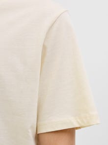 Jack & Jones Gedruckt Rundhalsausschnitt T-shirt -Antique White - 12276504