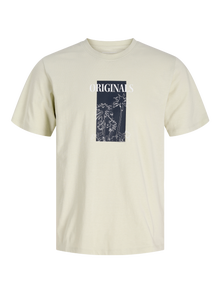 Jack & Jones Gedruckt Rundhalsausschnitt T-shirt -Celadon Tint - 12276504