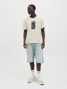 Jack & Jones Gedruckt Rundhalsausschnitt T-shirt -Celadon Tint - 12276504