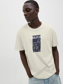 Jack & Jones Gedruckt Rundhalsausschnitt T-shirt -Celadon Tint - 12276504