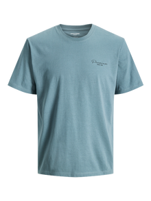 Jack & Jones Printet T-shirt -Goblin Blue - 12276506