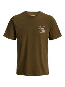 Jack & Jones Bedrukt T-shirts -Beech - 12276506