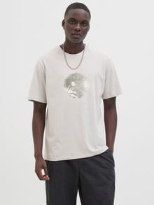 Jack & Jones Gedruckt Rundhalsausschnitt T-shirt -Vapor Blue - 12276509