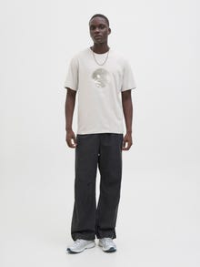 Jack & Jones Gedruckt Rundhalsausschnitt T-shirt -Vapor Blue - 12276509