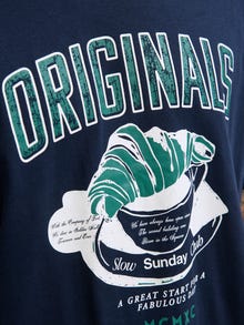 Jack & Jones Gedruckt T-shirt -Navy Blazer - 12276510
