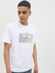 Jack & Jones T-shirt Koszulki z nadrukiem -Bright White - 12276512