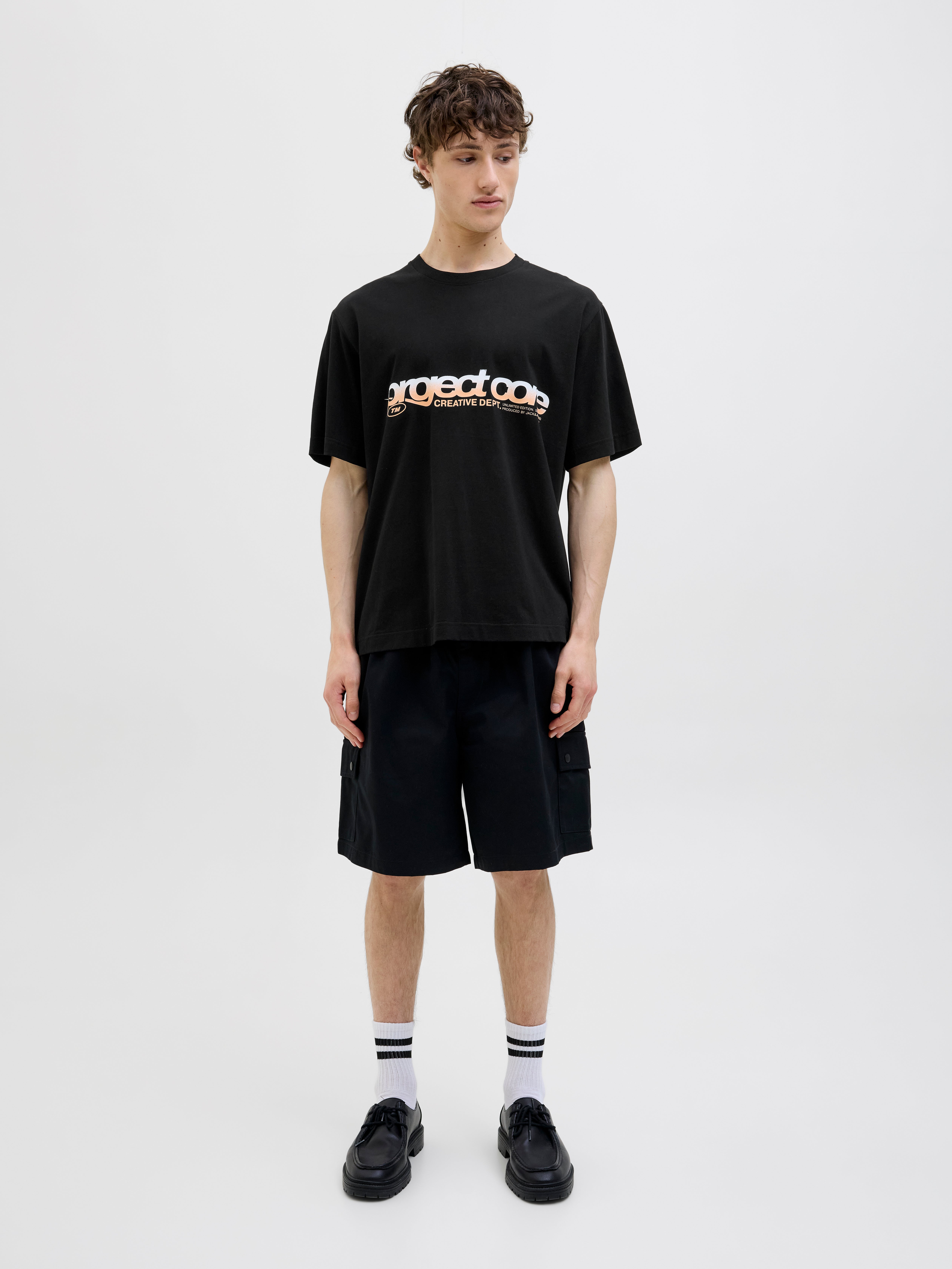 Thumbnail - Gedruckt Rundhalsausschnitt T-shirt