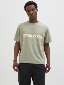 Jack & Jones Gedruckt T-shirt -Shadow - 12276522
