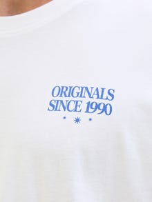 Jack & Jones Back printet T-shirt -Bright White - 12276717