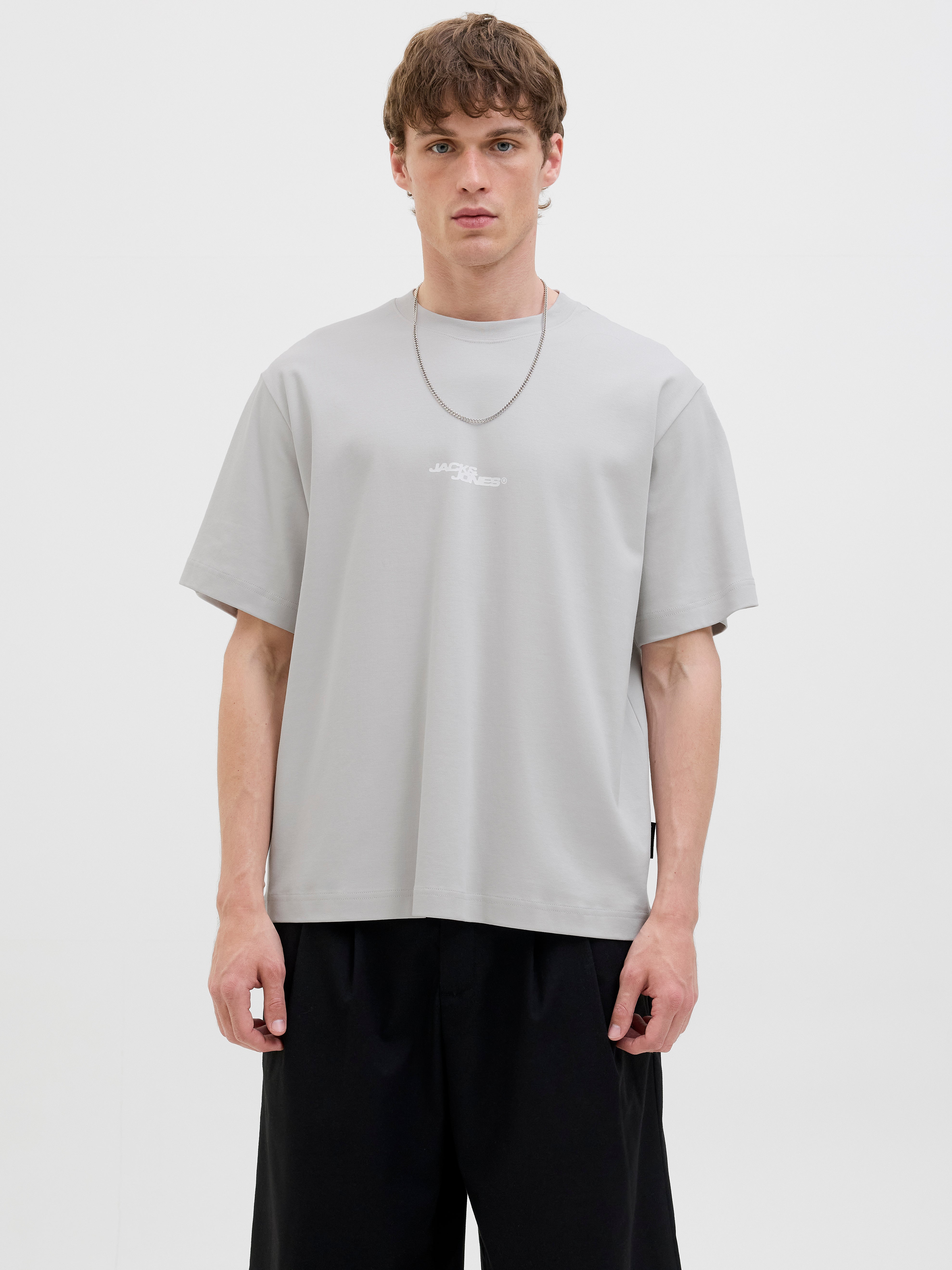 Gedruckt Rundhalsausschnitt T-shirt