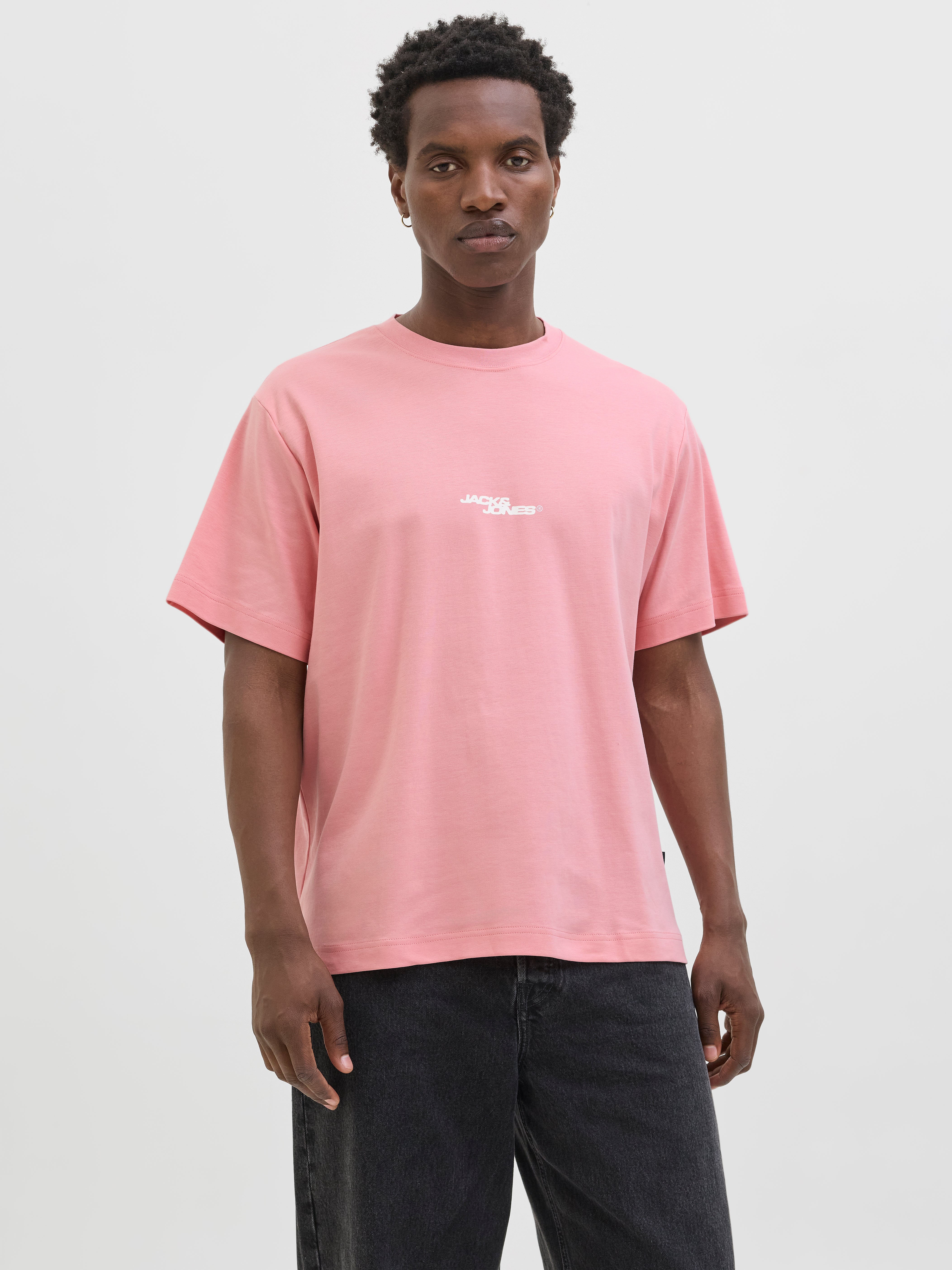 Gedruckt Rundhalsausschnitt T-shirt
