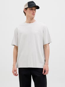Jack & Jones Printed Crew neck T-shirt -Gray Dawn - 12276738