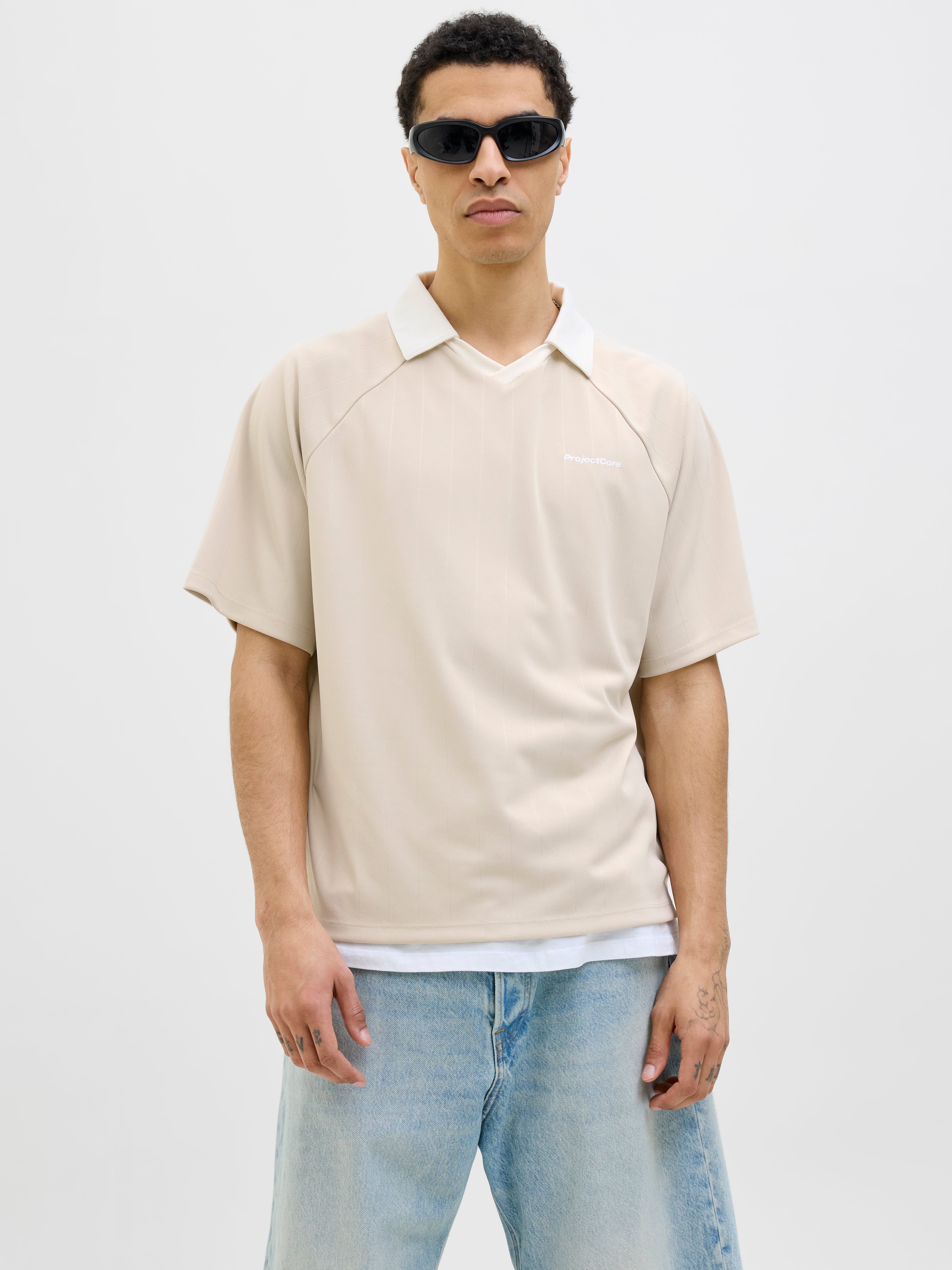 Gedruckt Fly-away Kragen Poloshirt