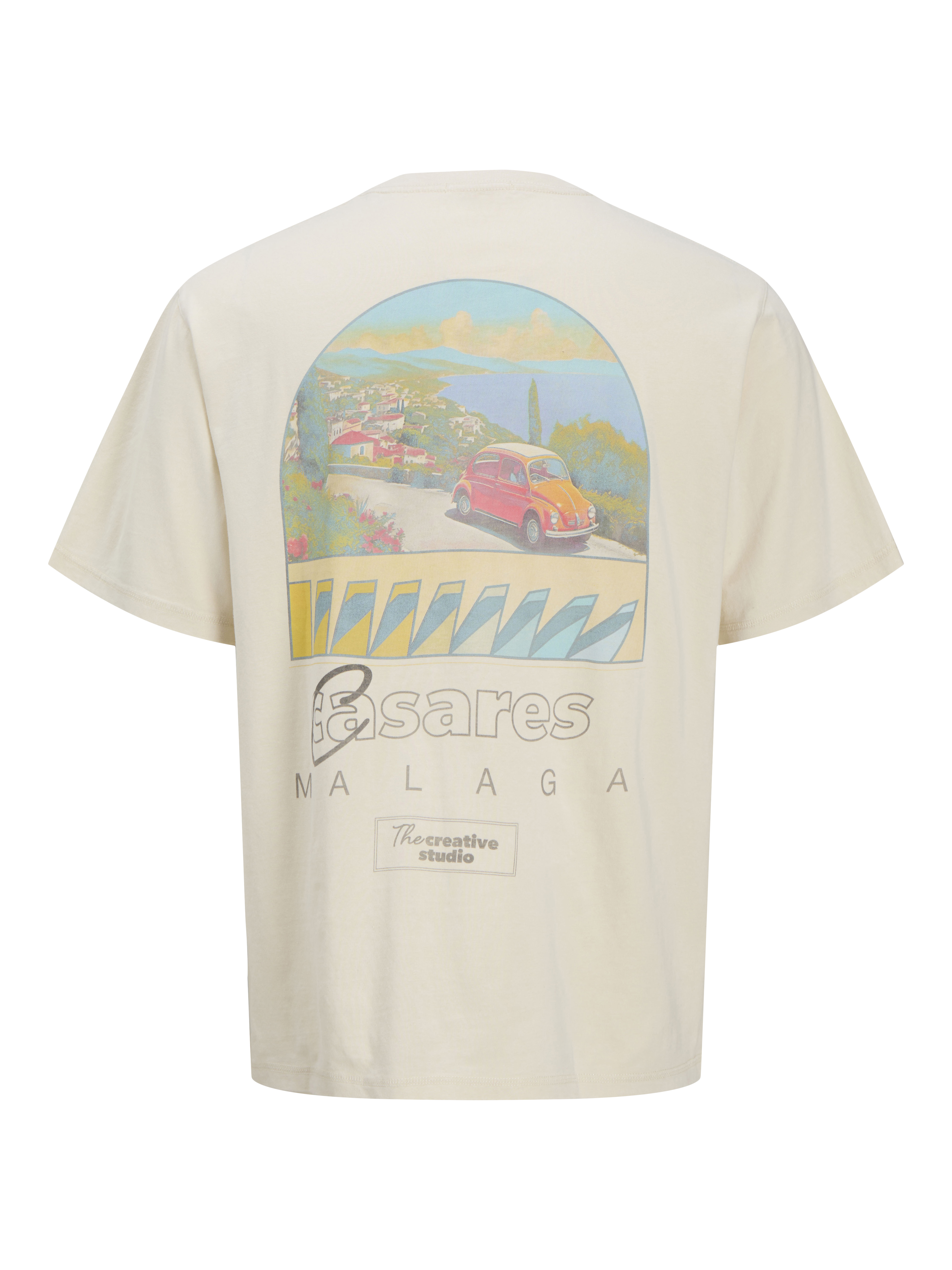 Thumbnail - Rückenprint Rundhalsausschnitt T-shirt