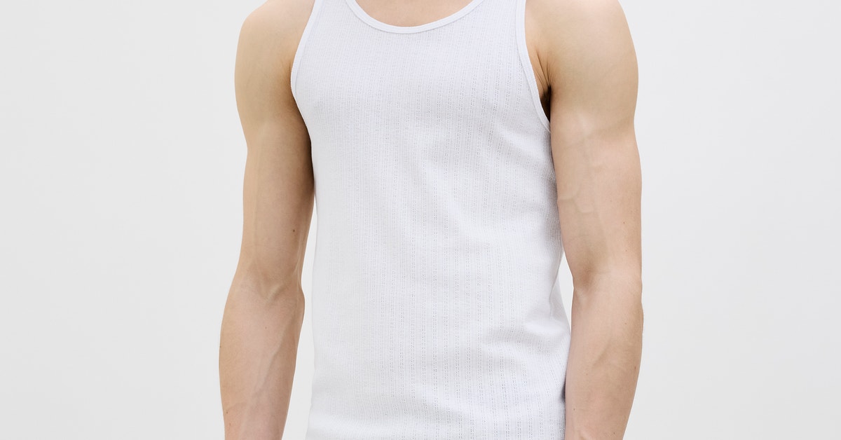 ESGE Canottiera Uomo Basic – 100% Cotone, Bianco, Taglia 46, ½ Manica, Puro Comfort
