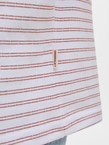 Jack & Jones Gestreept Ronde hals T-shirts -Bright White - 12276822