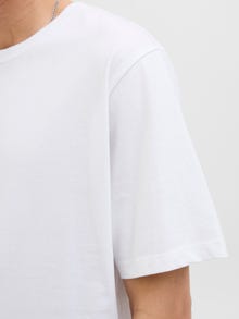 Jack & Jones Printed Crew neck T-shirt -Bright White - 12276823