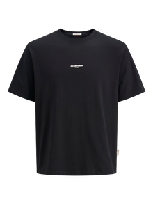 Jack & Jones Printed Crew neck T-shirt -Black - 12276823