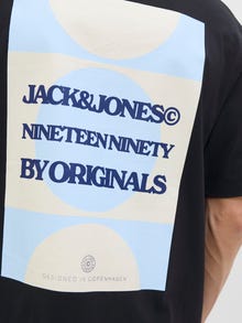 Jack & Jones Bedrukt Ronde hals T-shirts -Black - 12276823